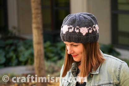 Uterus Patterned Knit Hat