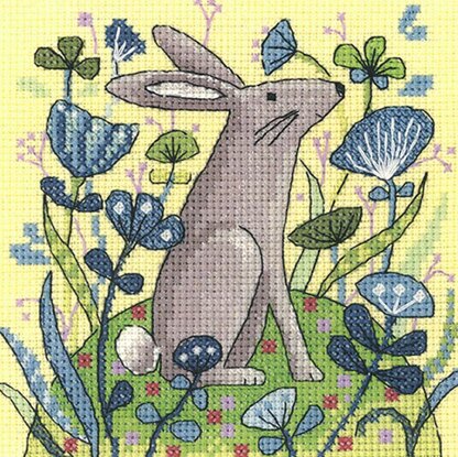 Heritage Hare Cross Stitch Kit - 12.5cm x 12.5cm