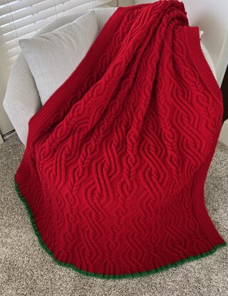 Christmas Winding Trails Blanket/Throw