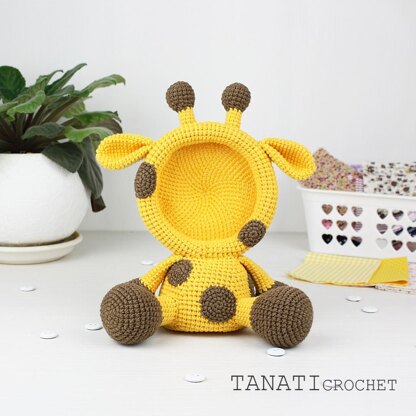 Crochet Pattern of Photo Frame GIRAFFE