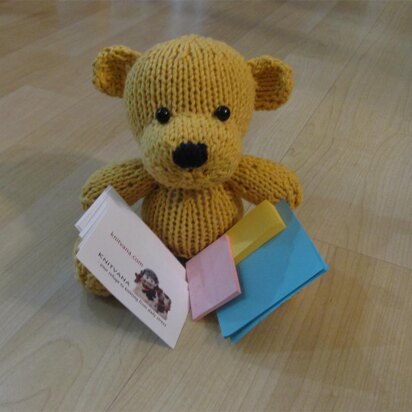 Knitkinz Bear for Your Office - knitting pattern