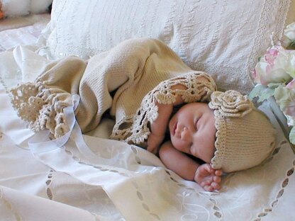 Snow Baby Cocoon and Hat