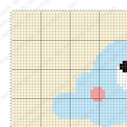 Hearts Rain Cloud Blanket Peach Throw Newborn Afghan C2C CROCHET PATTERN Baby Shower Crib