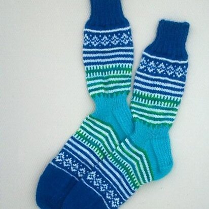 Touch of Fair Isle Socks