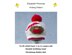 P149 Christmas Robin Motif Hat