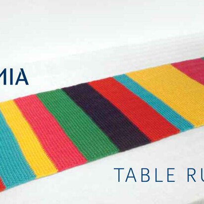 "Mia Table Runner" - Table runner Knitting Pattern For Home in MillaMia Naturally Soft Merino