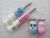 Crocheted vaccine Syringe