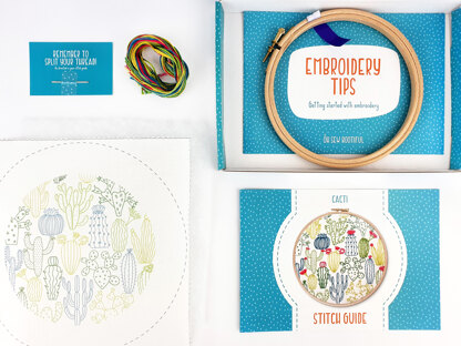 Oh Sew Bootiful Cactus Printed Embroidery Kit