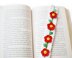 Crochet ribbon Flower trim Daisy bookmark Handmade accessories Crochet edge