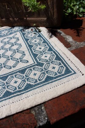 Avlea Folk Embroidery Aegean Octagon Table Mat - Downloadable PDF