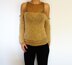 Nude Open Shoulder Sweater