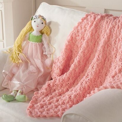Princess Blanket in Red Heart Soft Baby Steps Solids - LW3657-G