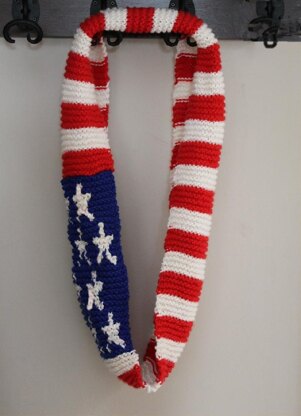 American Flag Infinity Scarf