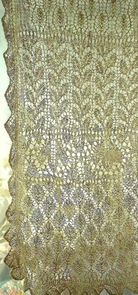 Climbing Leaves Lace Sampler Stole