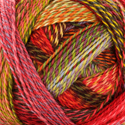 Colorful yarn for knitting Schoppel Zauberball Stärke 6 1701 Parrot Virgin  Wool, Biodegradable Nylon. Colored gradient sport DK sock-wool