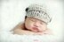 #2 Newborn tweed newsboy hat