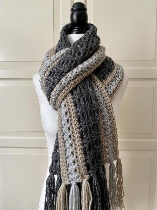 Easy Crochet Scarf Shawl Pattern: Easy-Pleaser Scarf Shawl