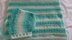 Mint Sorbet Baby Bonnet  Blanket.