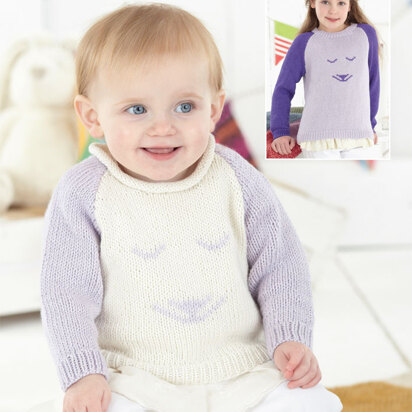 Roll Neck and Round Neck Sweaters in Sirdar Snuggly Baby Bamboo DK - 4587 - Downloadable PDF