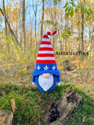 Patriotic gnome USA (boy2)