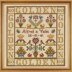 Historical Sampler Company Golden Anniversary Sampler Cross Stitch Kit - 28cm x 27cm