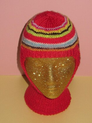 Lucky Dip Silk Striped Balaclava