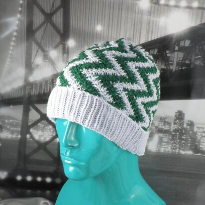 Zig Zag Stripe Beanie