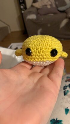 Crocheted Whale Keyring