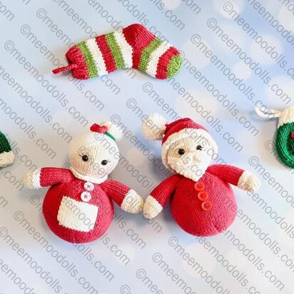Santa Claus and Mrs. Claus ornaments