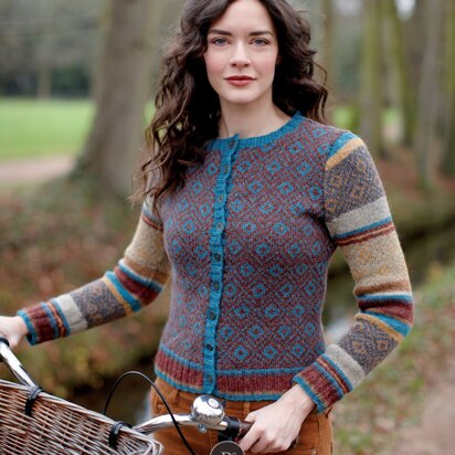 Eliot Cardigan & Scarf in Rowan Felted Tweed - Downloadable PDF