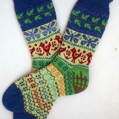 Carol's Garden Socks