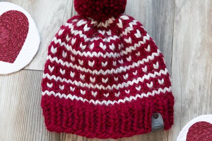 Valentine Fair Isle Hat