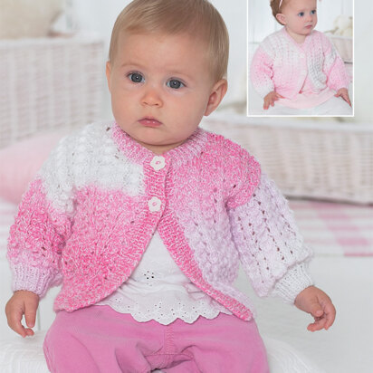 Girl’s Cardigans in Hayfield Bonus Baby Changes DK - 1319