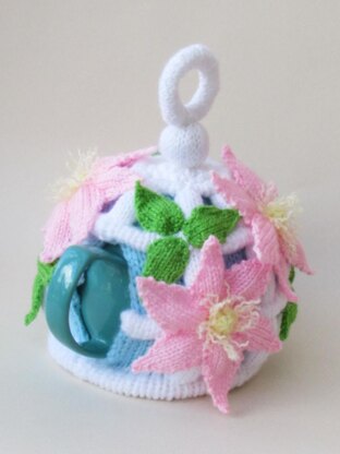 Floral Clematis Birdcage Tea Cosy