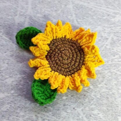 Ukraine Sunflower brooch/ pin / applique