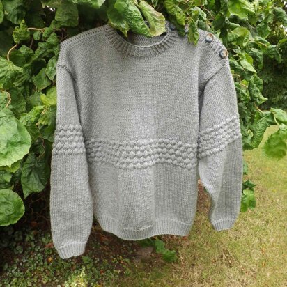 Buttoned fisherman - knitting pattern