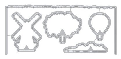 Hero Arts Color Layering Frame Cut Dies - Tulip Field