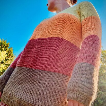 Sunset Sweater - Circular Machine Knitting Pattern