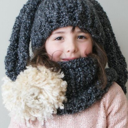 Chunky Bunny Hat & Cowl (Hat002)