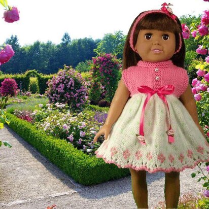 Easter Dresses, Knitting Patterns fit American Girl and other 18-Inch Dolls