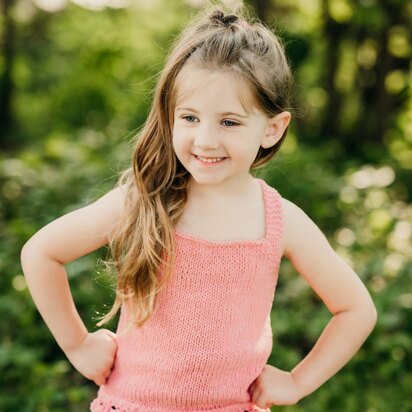 Girl's Lace Sweater Tank