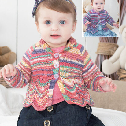 Cardigans in Sirdar Snuggly Baby Crofter DK - 1485 - Downloadable PDF