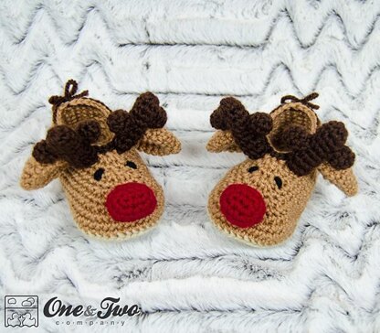 Reindeer Booties for Toddler