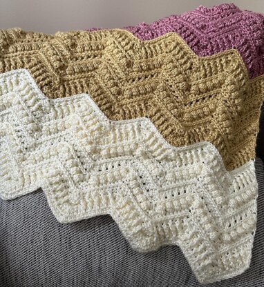 Textured chevron blanket