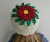Poinsettia crochet hat