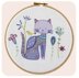 Un Chat Dans L'Aiguille Ying the Cat Contemporary Printed Embroidery Kit - Multi