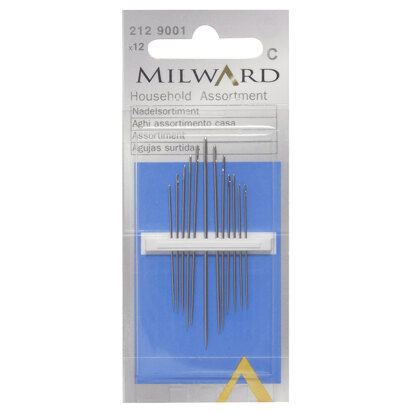 Milward Hand Sewing Needles - Household Assortment - 12 Pieces