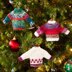 Noel Knit Sweater Ornaments  in Red Heart Heart & Sole - LW2639