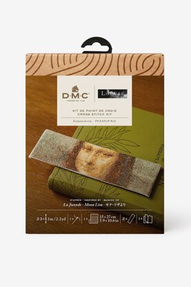 DMC Mona Lisa Bookmark Cross Stitch Kit - 5 × 17 cm