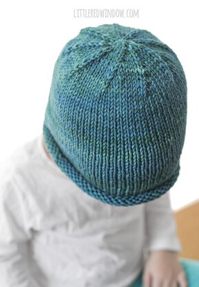 Easy Rolled Brim Baby Hat